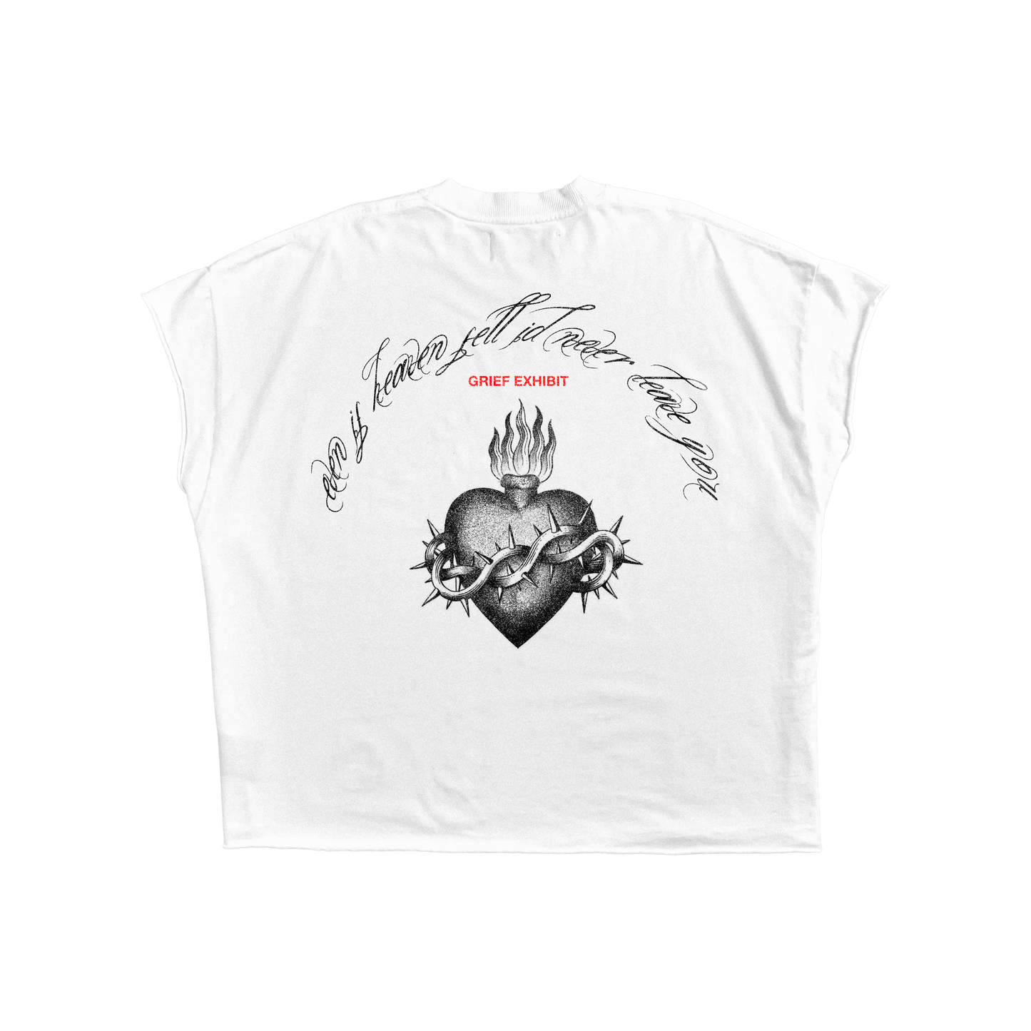 Sacred Heart Cut Off Boxy Non-Shrink Tee