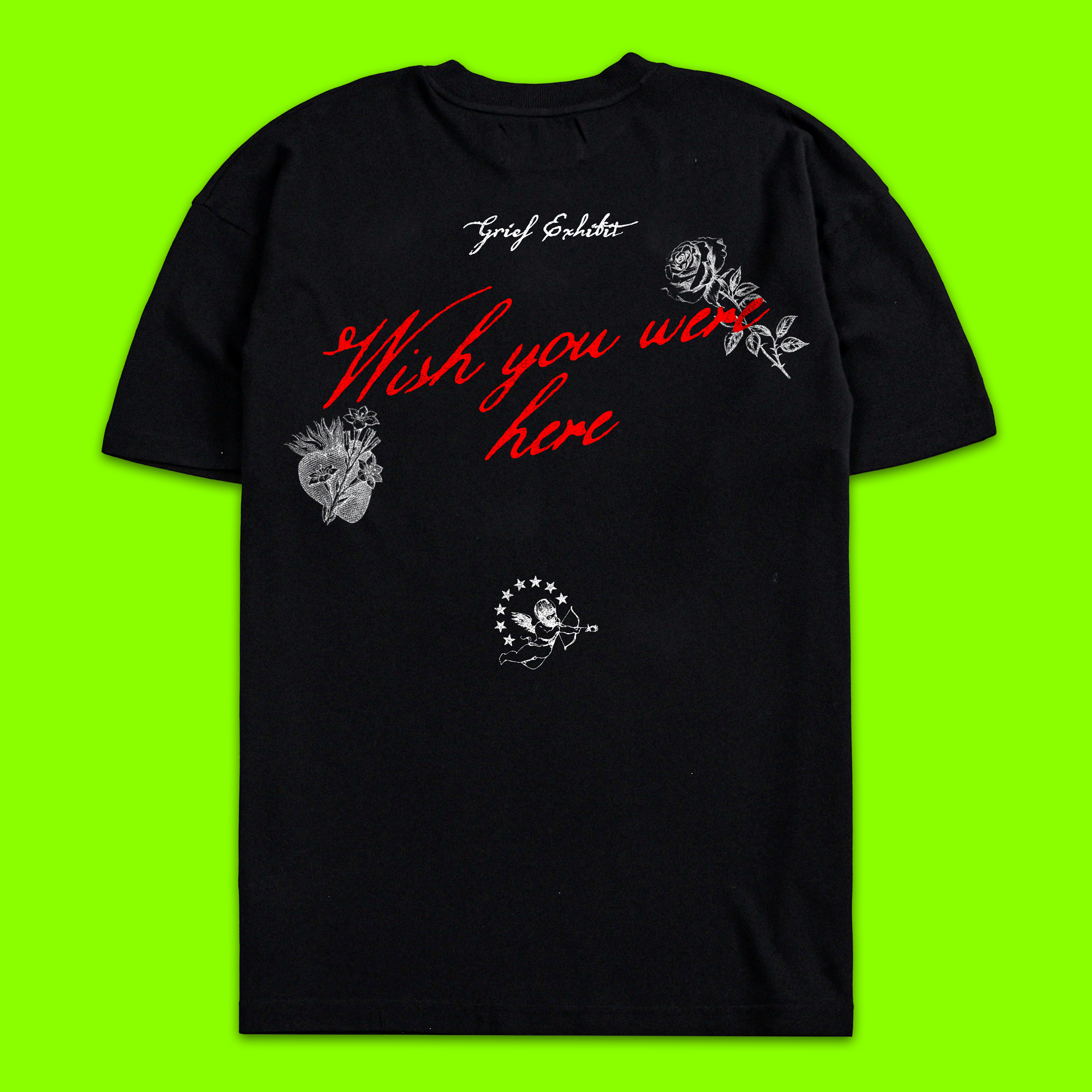 Wish You Were Here Tee In Black