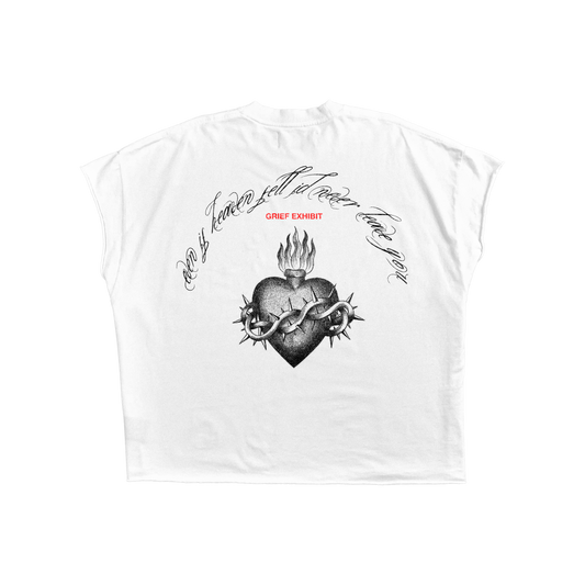 Sacred Heart  Cut Off Boxy Non-Shrink Tee